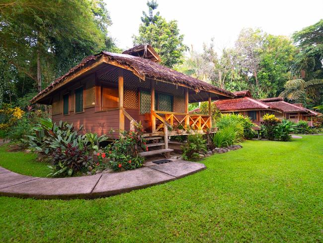 Bungalow at Walindi Plantation Resort, Papua New Guinea. Picture: Gary Bell