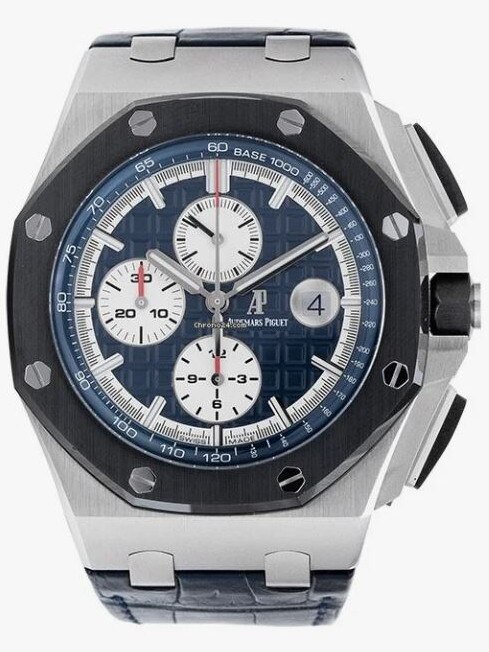 An Audemars Piguet Royal Oak offshore chronograph 44mm platinum watch