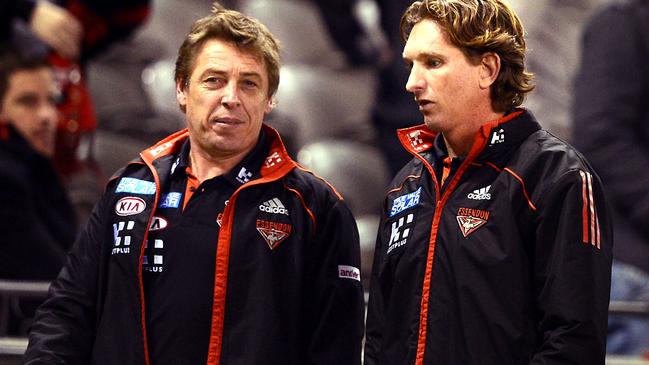 Mark Thompson was an assistant to Essendon coach James Hird.