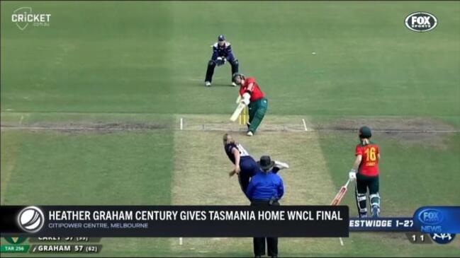 Heather Graham century gifts Tasmania home WNCL final