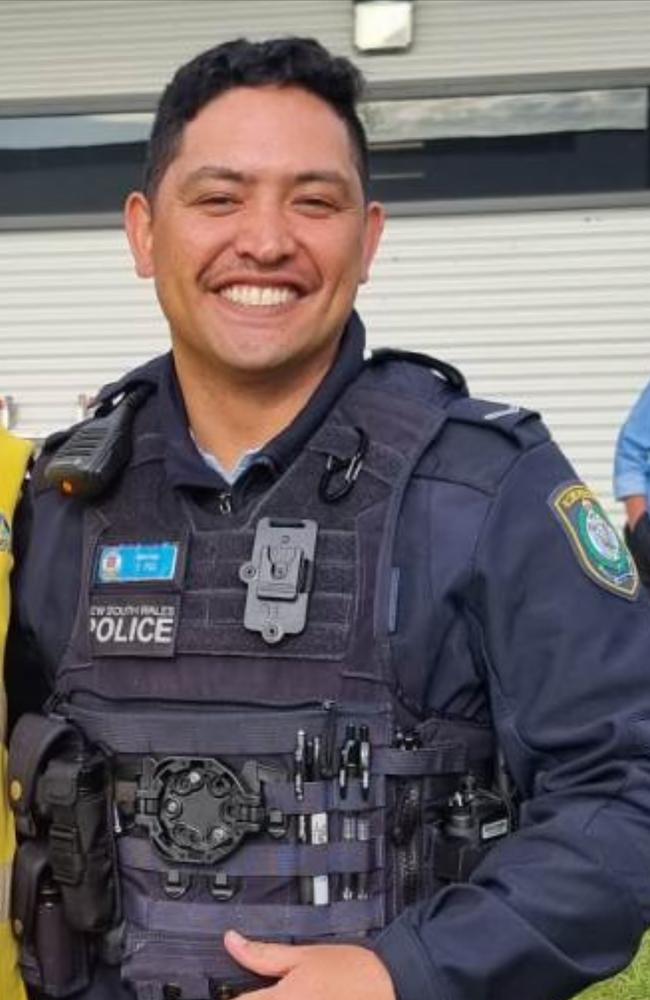 Constable Elvis Poa was stabbed in the head in Sydney’s CBD. Picture: NewsWire