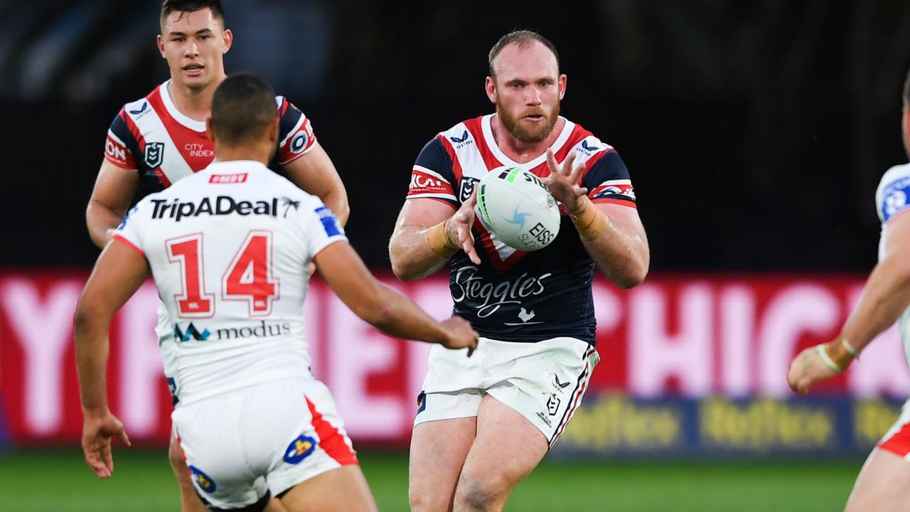 Matt Lodge’s arrival adds extra power to the Roosters’ pack.