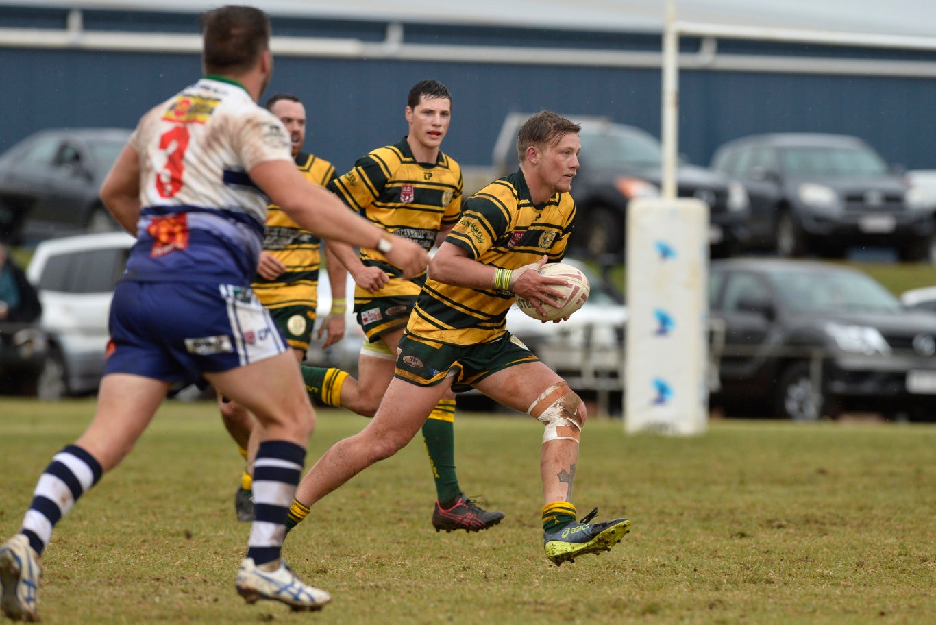 Wattles player Nicholas Van Der Poel against Brothers in TRL Premiership round nine rugby league at Glenholme Park, Sunday, June 2, 2019. Picture: Kevin Farmer