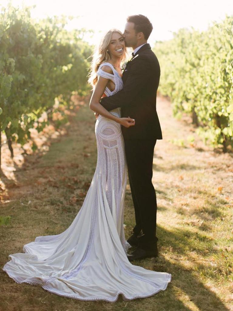 Jimmy and Nadia Bartel on their wedding day in 2014. Picture: Instagram