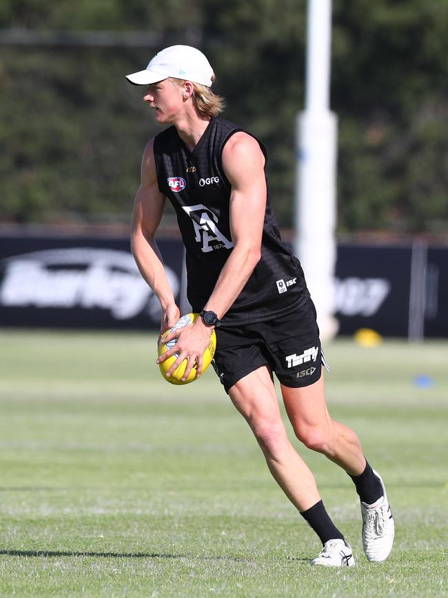 Miles Bergman at training.