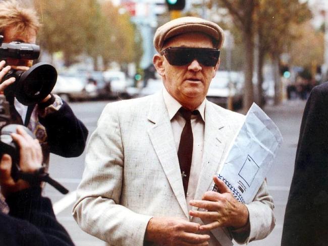 Gerald Ridsdale outside a Melbourne court in 1993. Picture: Supplied