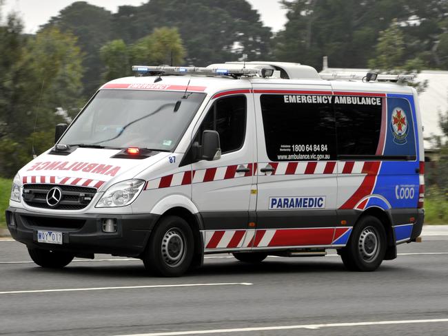 n41ml411 Victoria Police conduct Operation PANDA Nepean Highway Mornington. Generic Ambulance  lights and sirens emergency picture for files.