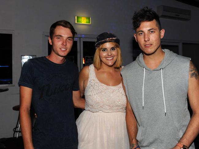 SAVVY Liam Williams, Tegan Fels and Jesse Jay at the Sovereign Hotel Picture Bryan Lynch