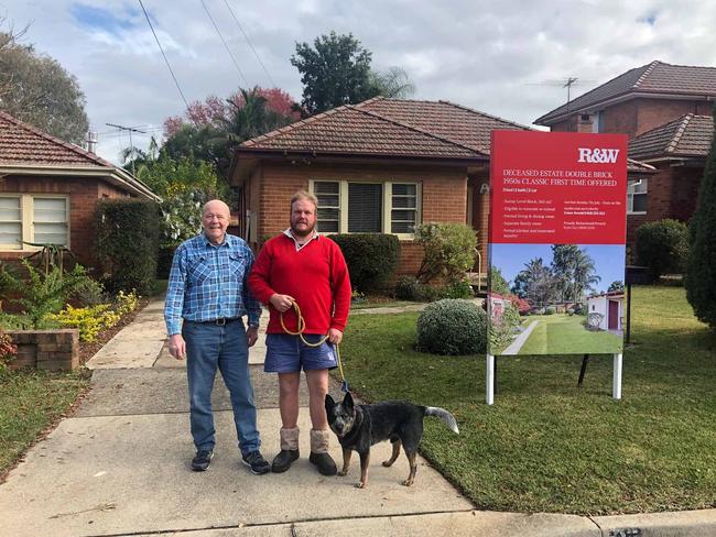 26/06/2019 - Gerry Josephs with his son Russell at 27 Glenayr Ave, Denistone West. Picture: Conor Arnold/supplied