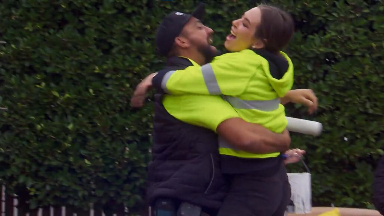 Ronnie and Georgia rejoice at landing another massive cash prize. Picture: Supplied, Channel 9