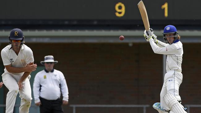 Conner Hayes in action for Greenvale Kangaroos. Picture: Andy Brownbill