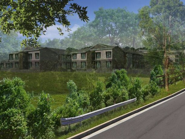 An artist's impression of the proposed seniors housing development for Laitoki Rd, Terrey Hills.