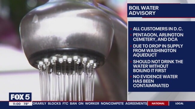 Boil Water Advisory Issued For All Residents In Dc The Courier Mail