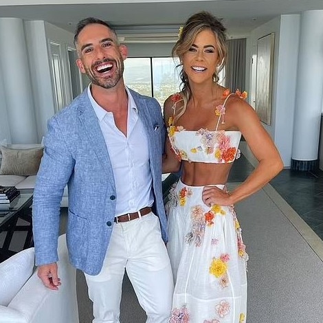 Dentist Andrew Firgaira pictured with his former fitness influencer wife Sophie Guidolin Picture Instagram