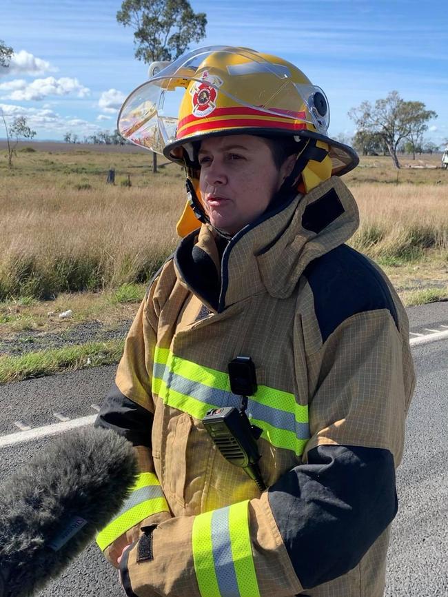 Queensland Fire and Emergency Service's Paula Douglas in Bowenville on June 18. Picture: Sam Turner