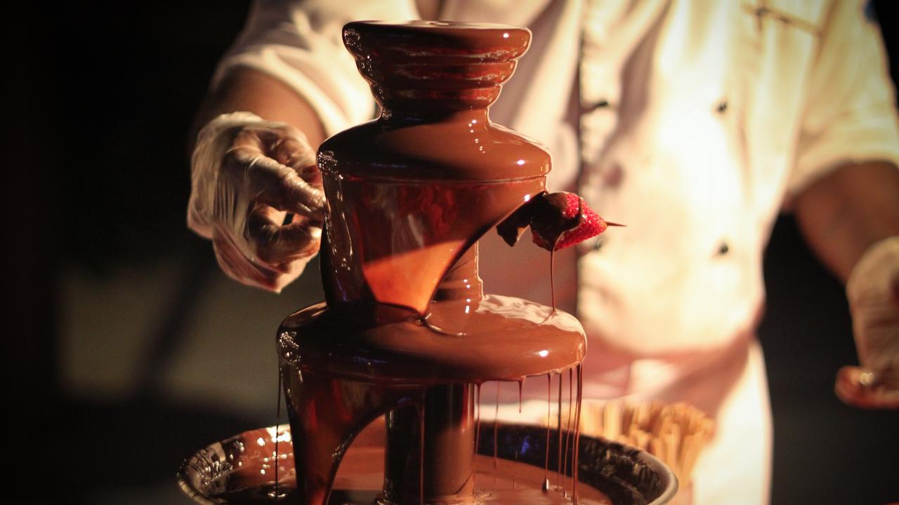 Think twice before using the chocolate fountain.