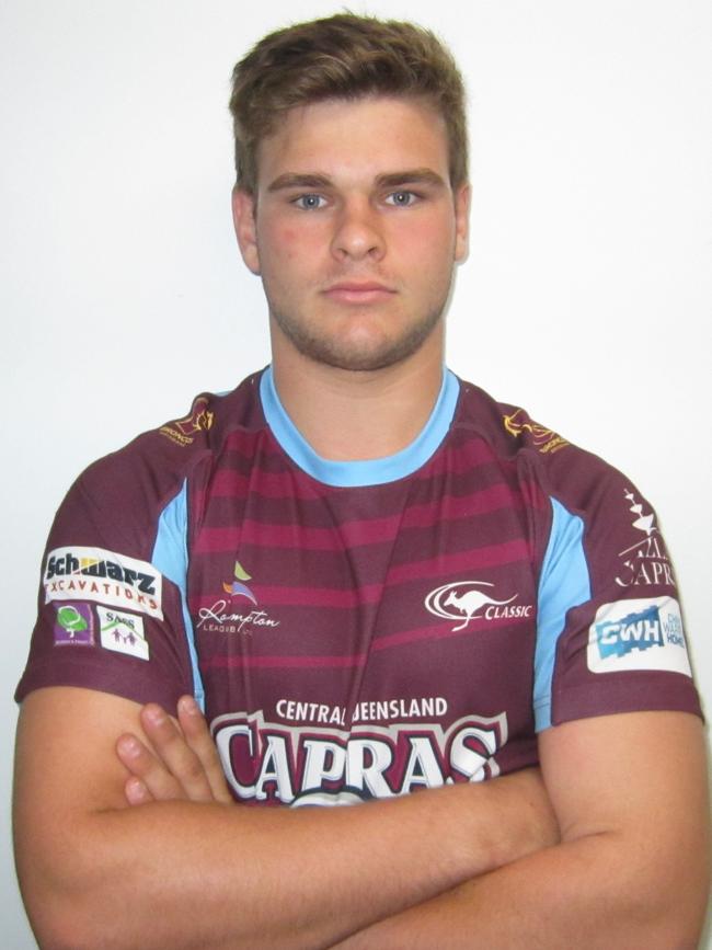 Lachlan Hubner, who was captain of the CQ Capras under-20s last year, is stepping up to the Intrust Super Cup this weekend.