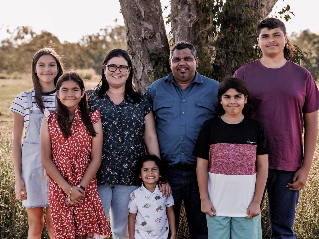 Queensland teenager Corrine Lee-Cheu (left), pictured with Sienna, Jodie, Liam, Monty, Tristin and Damian, took her own life in September last year. Photo: Denim &amp; Lace Photography.