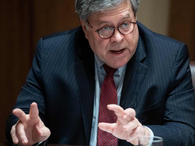 US Attorney-General Bill Barr. Picture: AFP