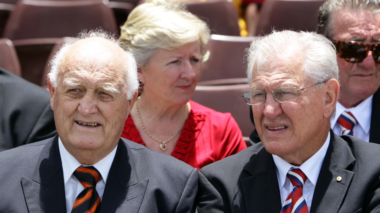 Balmain Tigers legend Keith Barnes League (left) played for NSW and Australia. He is considered one of the best rugby league players of the 20th century. He died aged 89.