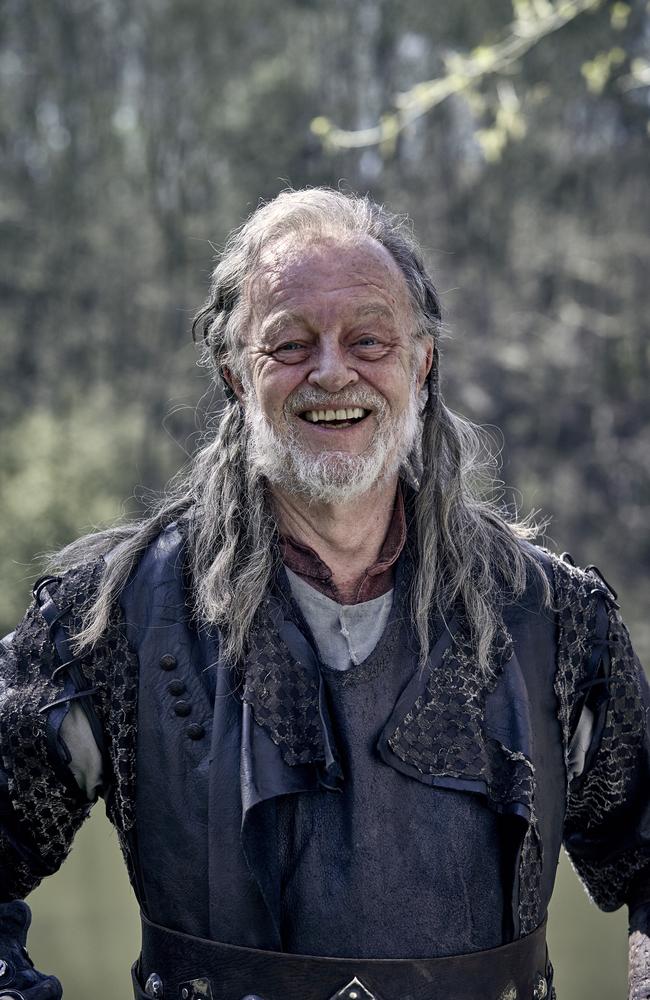 ‘I look like an ageing rocker!’ ... Bernard Cornwell’s character is caught short, then caught out, on a raid in The Last Kingdom. Picture: Adrienn Szabo