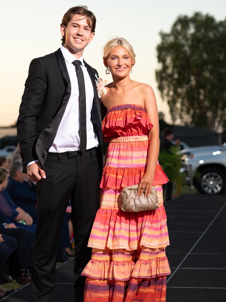 Cohen Dunnett and Aliviah Colthup at the 2024 Rockhampton Grammar School formal.