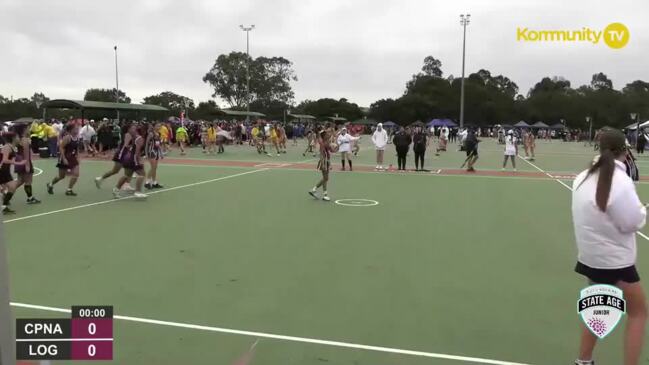 Replay: Netball Queensland State Age Titles - Cornubia Park Navy v Logan Purple (U13)