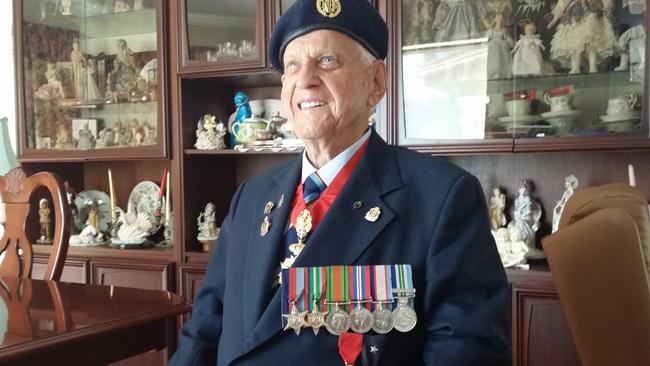 War veteran and Mornington resident Alan Day will turn 95 years old on February 12, just days before he returns to Darwin for the Bombing of Darwin 75th Anniversary. Picture supplied.