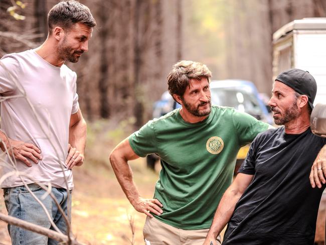 Jonathan LaPaglia isn’t sure yet whether he will reunite with Beau Ryan (left) and Blair Joscelyne (right) for another season of Top Gear Australia.