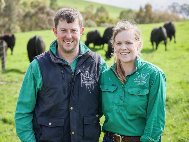 Brad and Fi Marson, Grassdale Estate Angus. Pictures: Nicole Cleary.