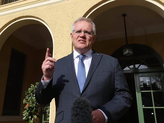 Prime Minister Scott Morrison is set to take his plan for net zero emissions by 2050 to cabinet on Wednesday. Picture: Gary Ramage