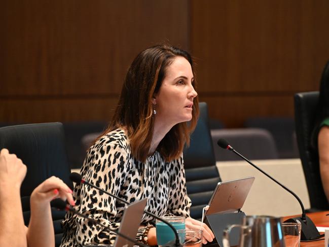 Division 5 councillor Amy Eden reminded Mr James that councillors were not included in decision making about changes to council’s promotion of Australia Day events. Picture: Isaac McCarthy