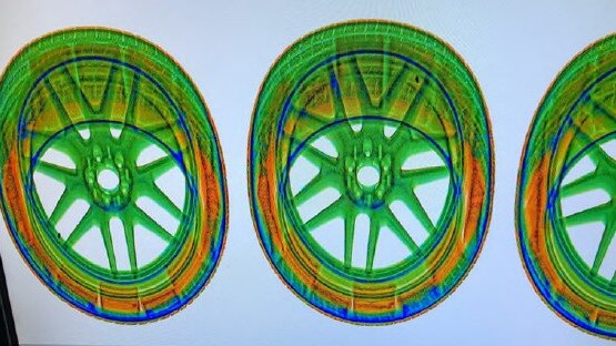 X-rays allegedly showed cocaine hidden in four car tyres.