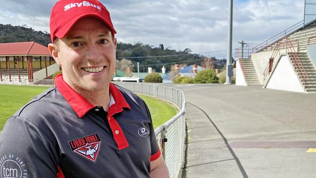 Lauderdale coach Clinton Brown at North Hobart Oval. Picture: James Bresnehan