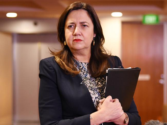 Premier Annastacia Palaszczuk yesterday. Picture: Dan Peled/NCA NewsWire