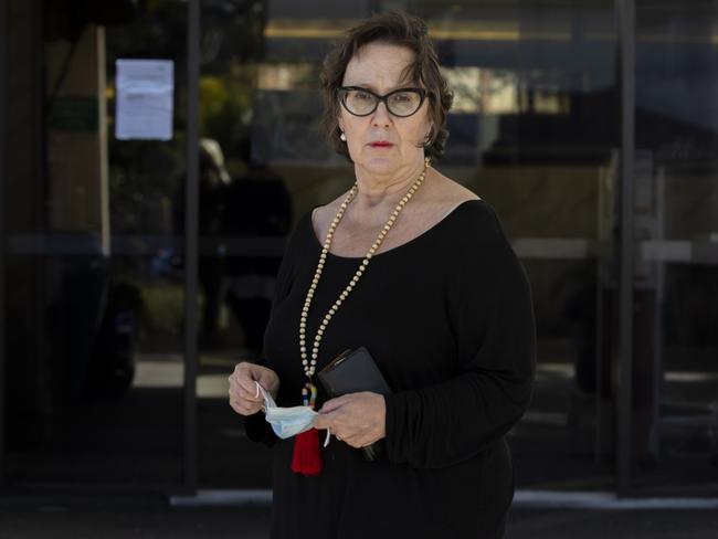 Kathie Melocco outside the SummitCare aged care facility in Baulkham Hills. Picture: Getty Images