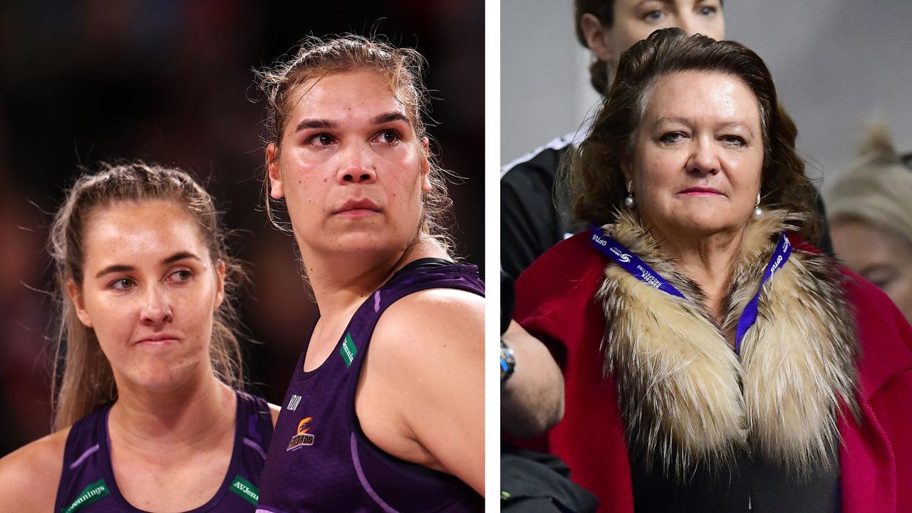 Gina Rinehart hit netball hard. Photo: Getty Images