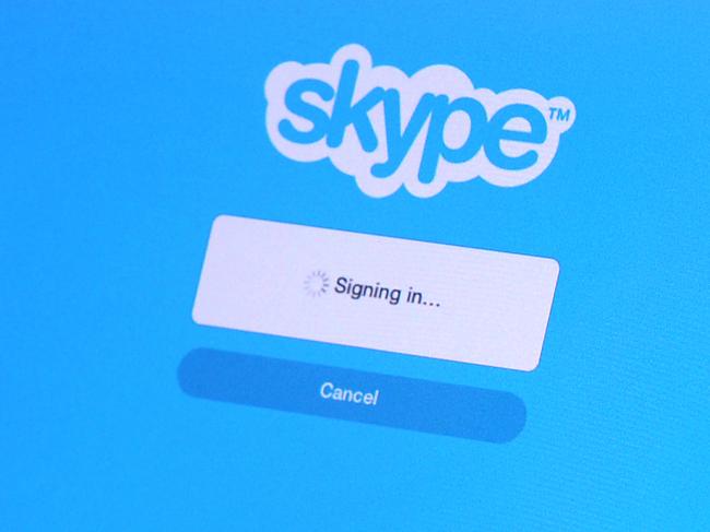 Skype login page on an iPad in Sydney on Thursday, Aug. 29, 2013. (AAP Image/Paul Miller) NO ARCHIVING
