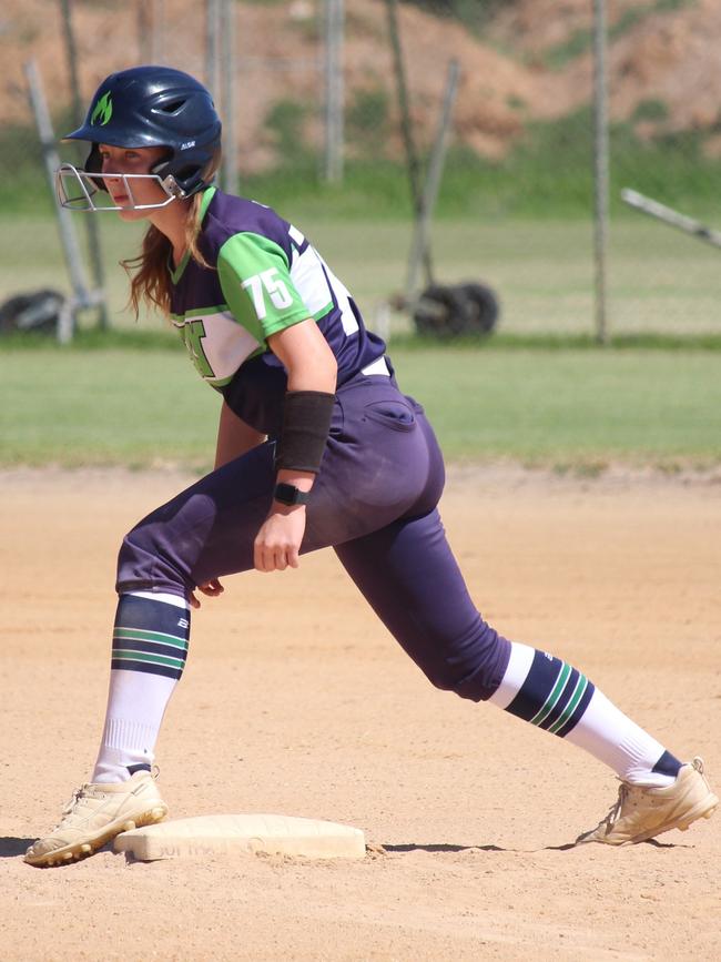 Breanna Luxton prepping for a steal. Picture: Supplied