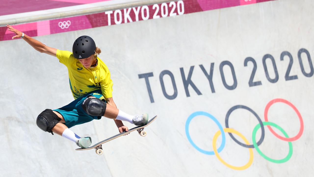 Australian Keegan Palmer took the gold medal in the men's park final at the Tokyo 2020 Olympic Games. Picture: Getty Images