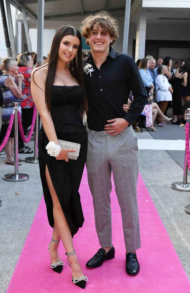 Taya Camm and Allessio at Meridan State College formal. Picture: Patrick Woods.