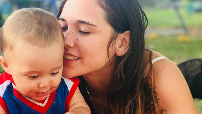 Lina Daley with her son Makavelii Leoni, who died under tragic circumstances in 2018.