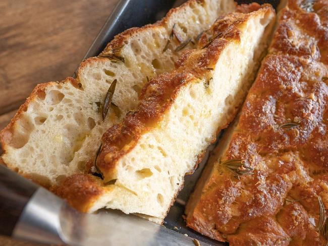 Native rosemary and parmesan focaccia.