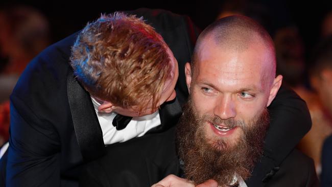Max Gawn and Clayton Oliver tied for Melbourne’s best and fairest.
