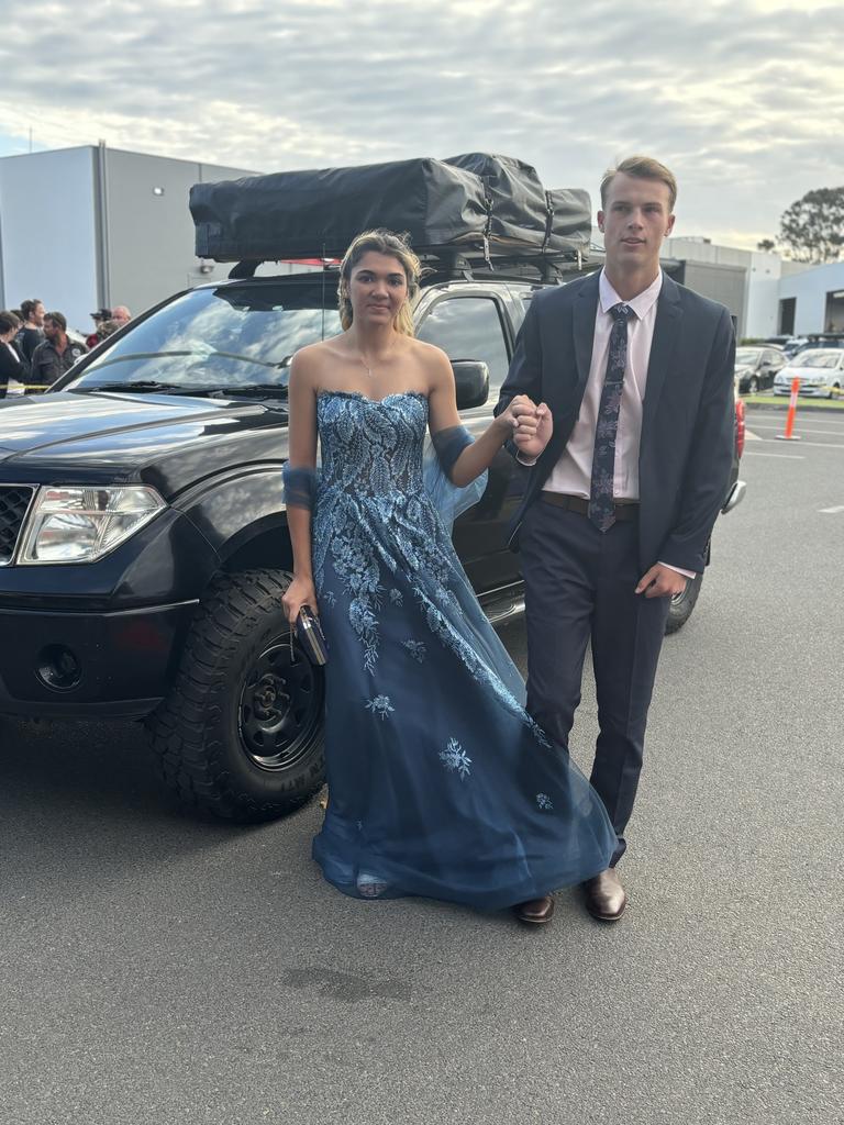 Koban Todd and Petrina Page arrive at the formal.