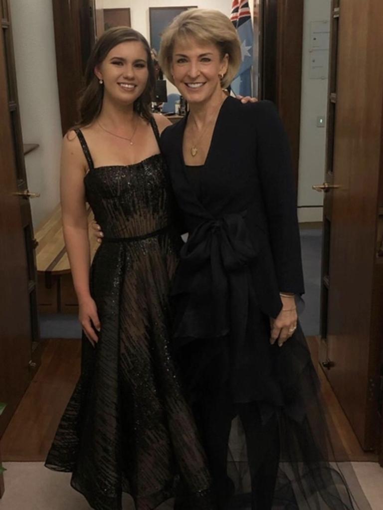 Brittany Higgins and former boss Senator Michaelia Cash.