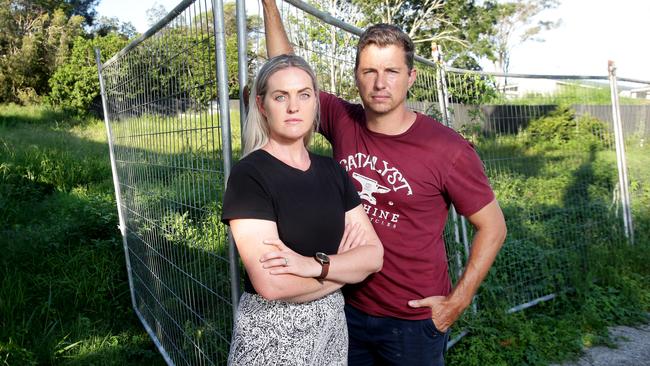Annie and Raf Solomon were left waiting for a year for their house to be built after troubled builder Privium collapsed. Photo Steve Pohlner