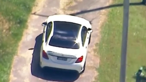 Stills from footage of the chase. Picture: 7 News