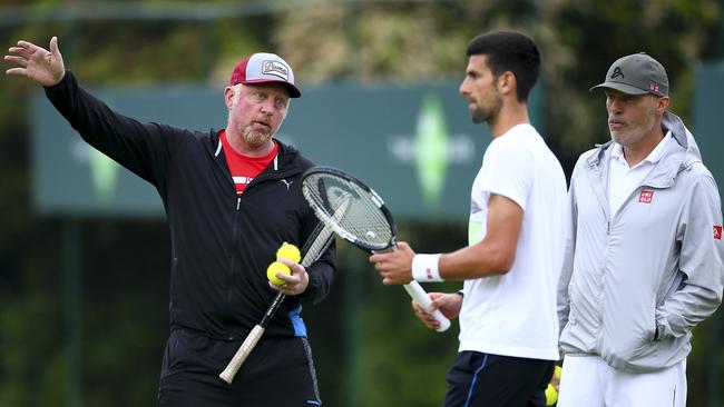 Novak Djokovic split with Boris Becker last year.