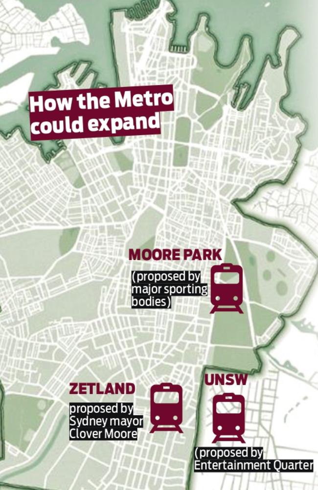 There’s been calls for station’s at Moore Park, UNSW and Zetland.